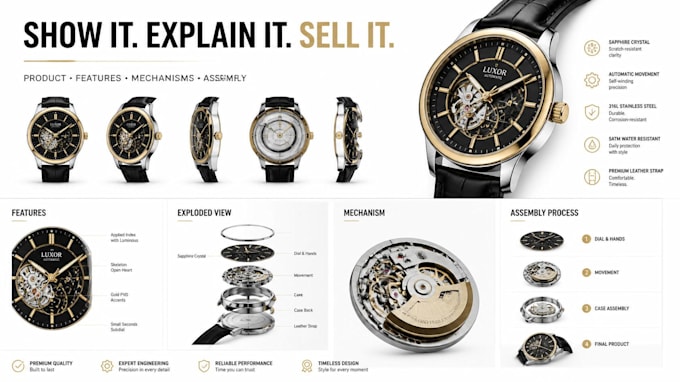 create 3d product animation, product visualization, cgi rendering and design