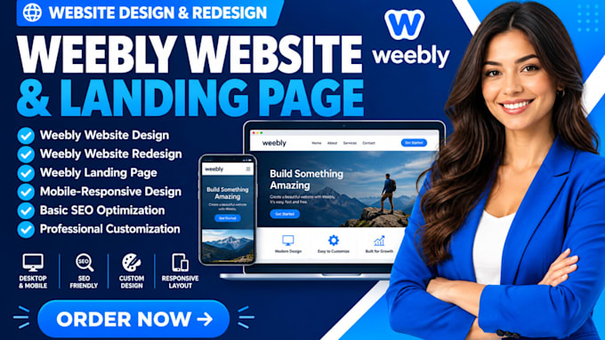 build weebly website, weebly landing page, redesign weebly website, weebly seo