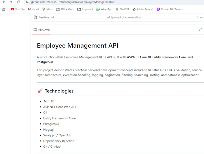 develop or fix your asp dot net core rest API