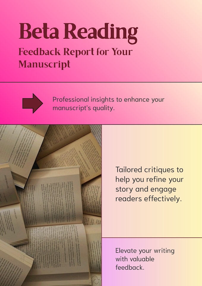 be your beta reader for romance, thriller and self help