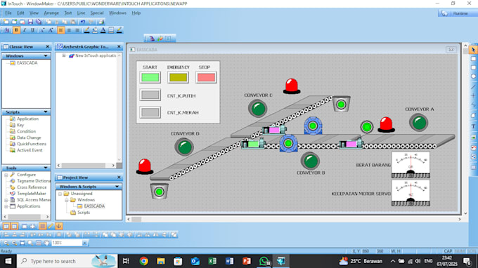 program siemens and omron plc for industrial automation