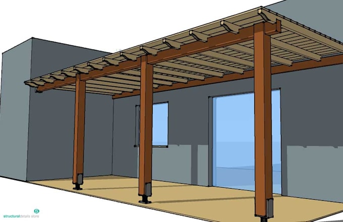 design deck, screened porch, pergola and patio for permit approval