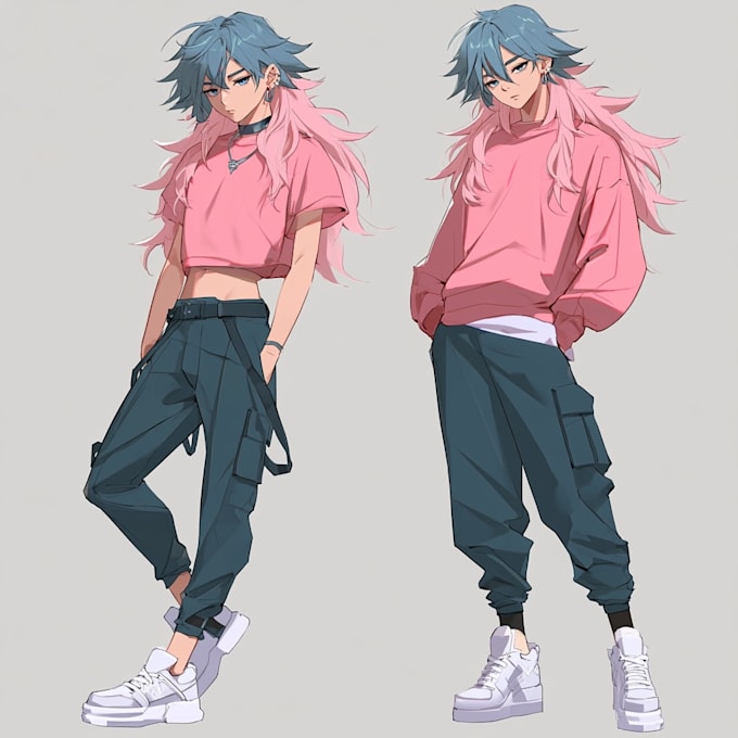 do a anime character art