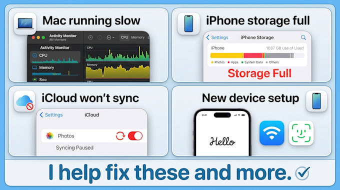 troubleshoot and fix your iphone, ipad, or mac software issues