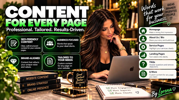 write SEO website content and copywriting for your business