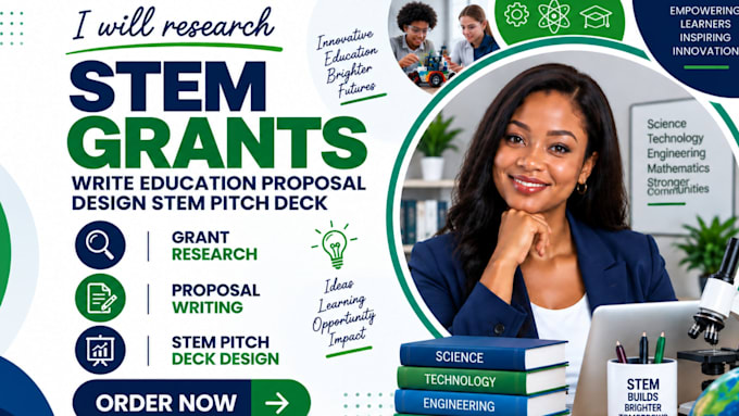 research stem grants write education proposal design stem pitch deck