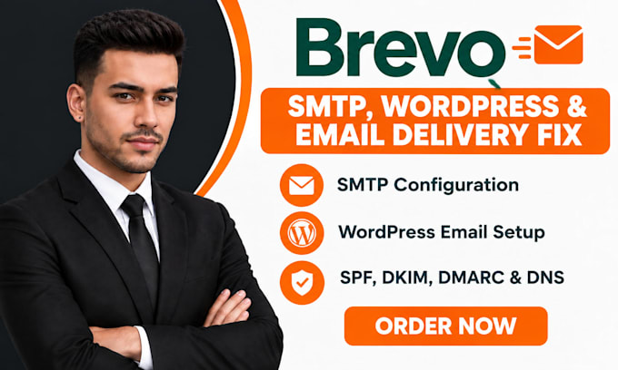 fix brevo SMTP wordpress email deliverability spf dkim dmarc and dns setup