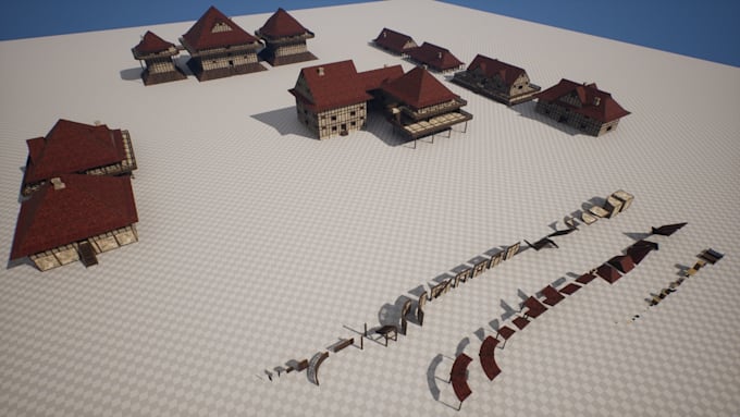 create modular game environment kits and 3d game ready props for ue5 and unity