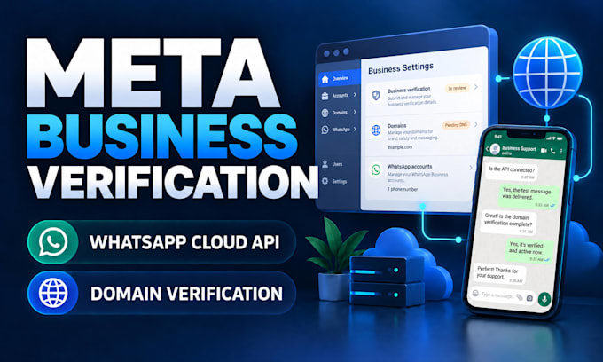 fix meta business verification whatsapp API and domain verification