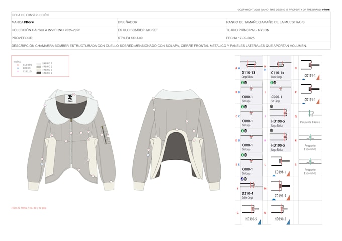 create pattern making for garments from sketch to production