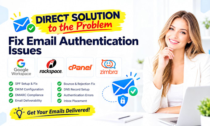 fix email authentication issues on google workspace rackspace cpanel or zimbra
