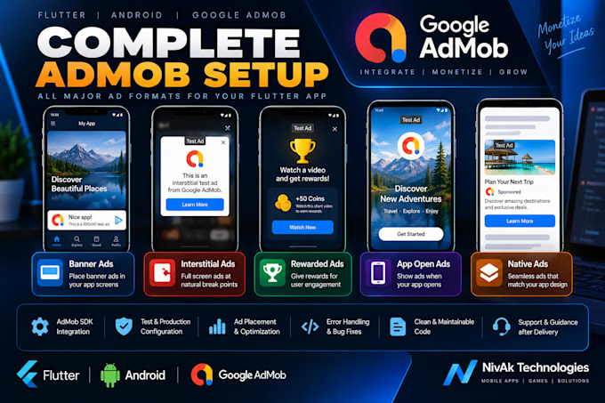 integrate admob ads into your flutter android app