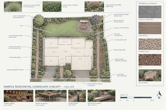 design 2d residential landscape plans, backyard and garden city permit drawing