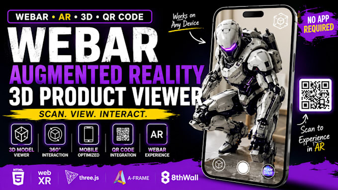 create premium webar experience, webar filter, or 3d configurator