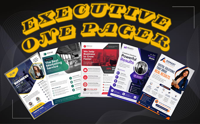 design executive summary, investment teaser and one pager brochure in 24 hours