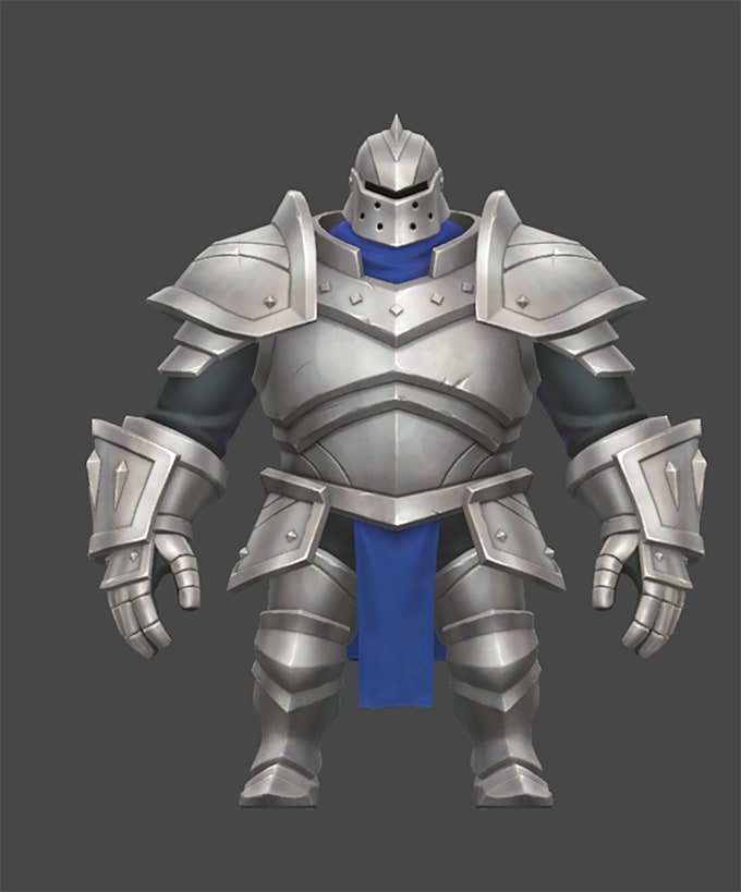 create a high quality 3d game model for character and props