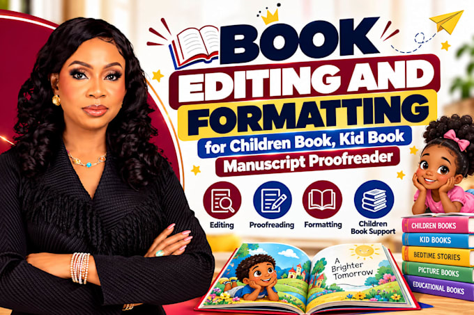 do book editing and formatting for children book kid book manuscript proofreader