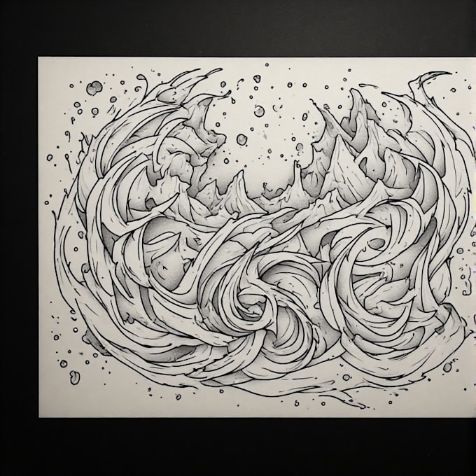 custom linework tattoo design unique fine line tattoo