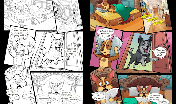 professionally color your illustrations comics and cartoon