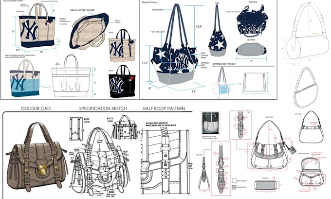 design professional handbag luggage bag backpack suitcase and tech packs