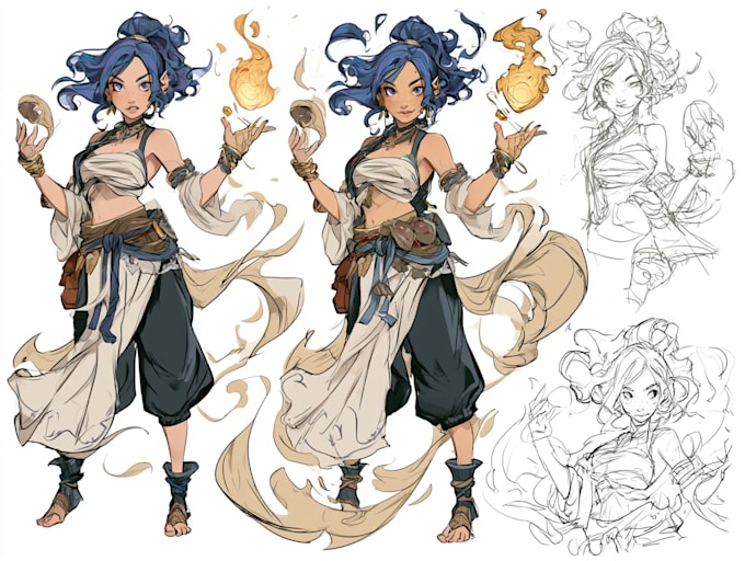draw your dnd, pathfinder or tabletop rpg fantasy character
