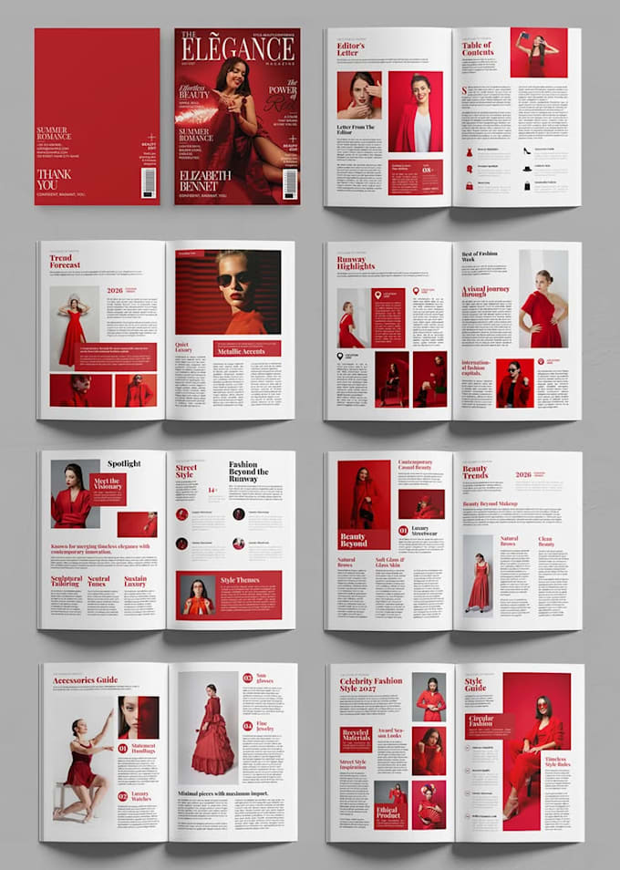 do magazine, catalog, books for print and digital