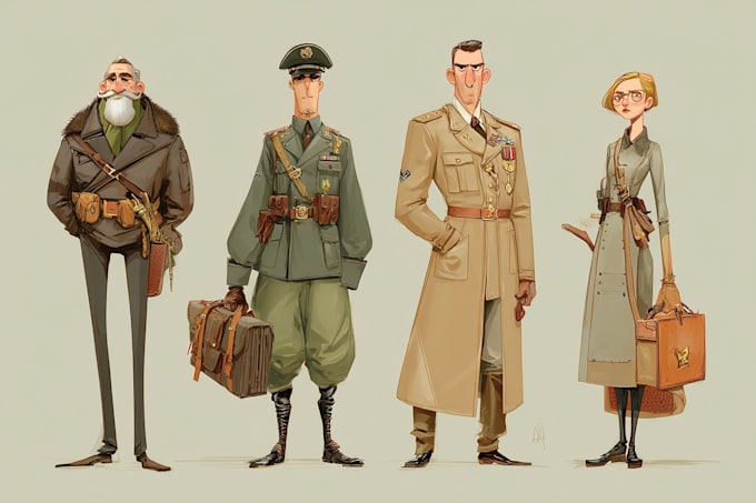 make military character design