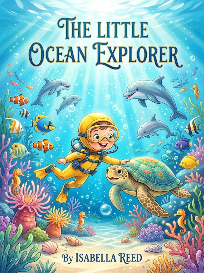design a cute and creative childrens book cover