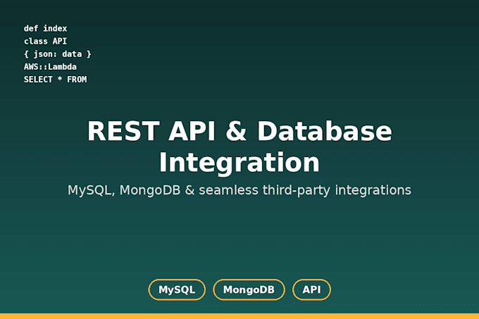 build ruby on rails backend apis with mysql and aws