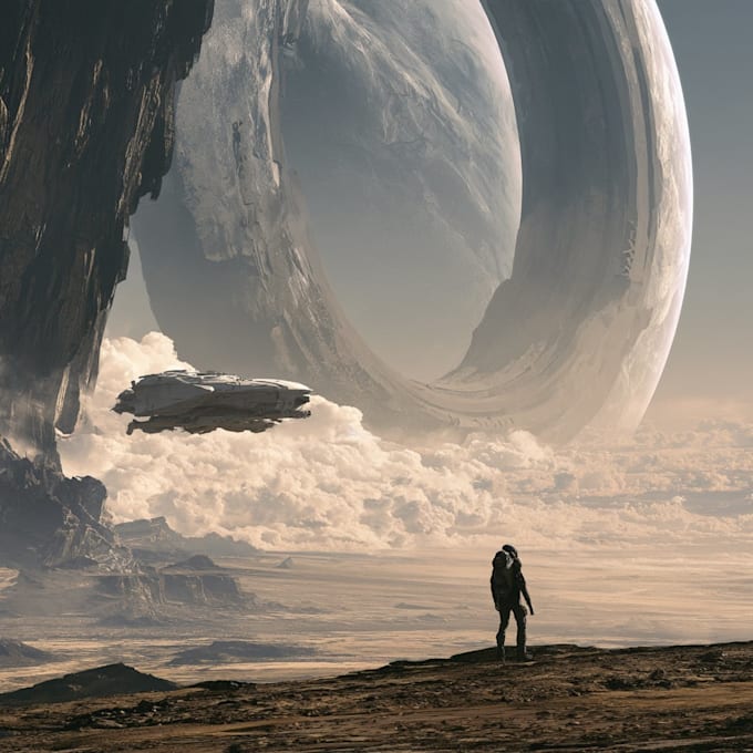 design sci fi illustration and sci fi illustration