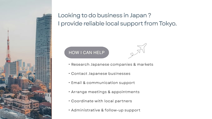 help with your business in japan