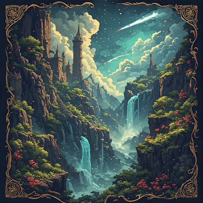 design fantasy  and print cover