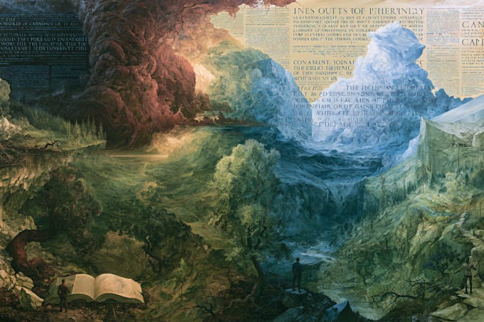 design amazing fantasy landscape
