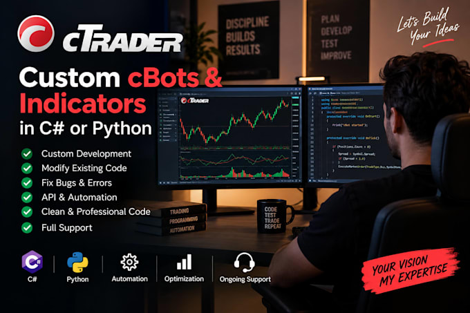 develop and modify custom ctrader and python code