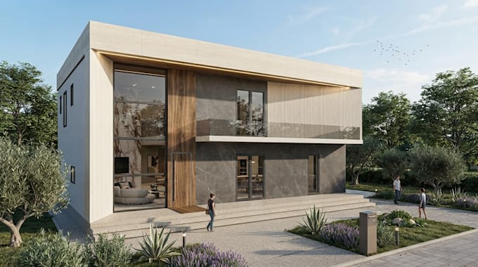 design your house exterior and create a realistic 3d facade