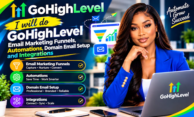 do gohighlevel email marketing funnel automations domain email setup integration