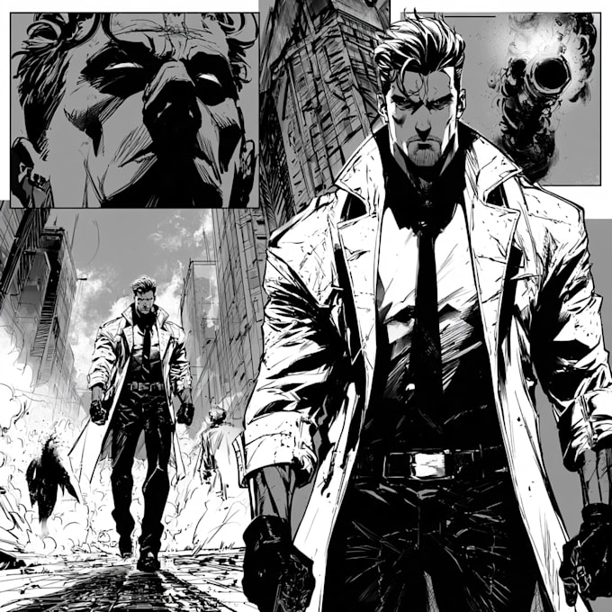 superhero comic page superhero character for comics