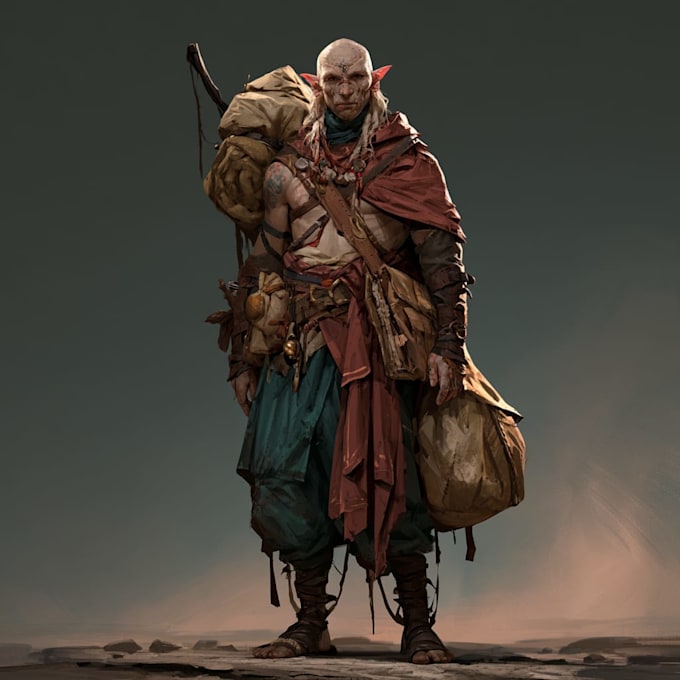 do a stunning dnd character art illustration for you