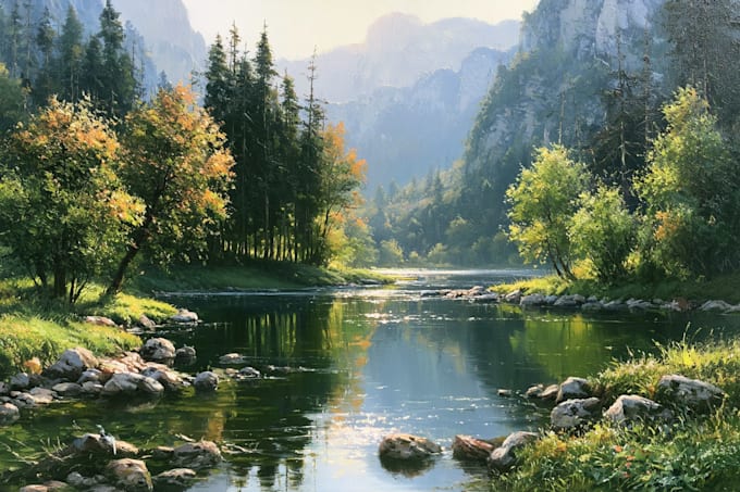 landscape oil painting art