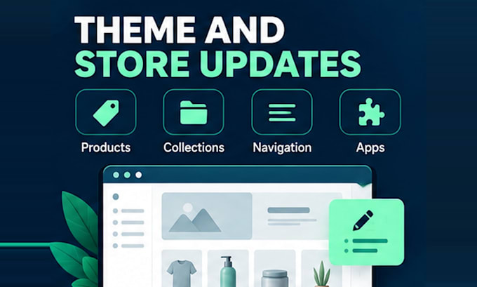 provide shopify store maintenance, updates and fixes