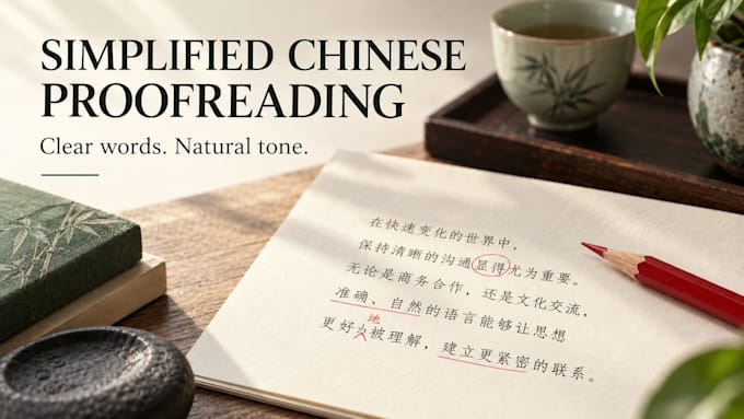 proofread and polish your simplified chinese text