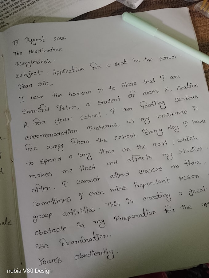 write beautiful letter handwriting
