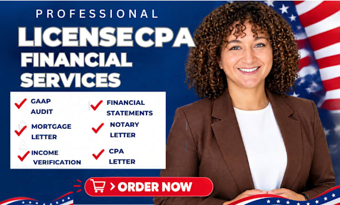 prepare financial statement gaap audit document notary letter mortgage letter
