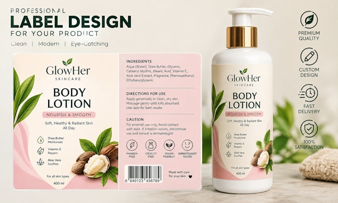 design a professional product label, packaging label and sticker
