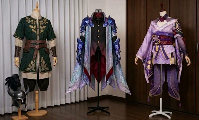 sew custom anime cosplay costume from your reference for cosplay