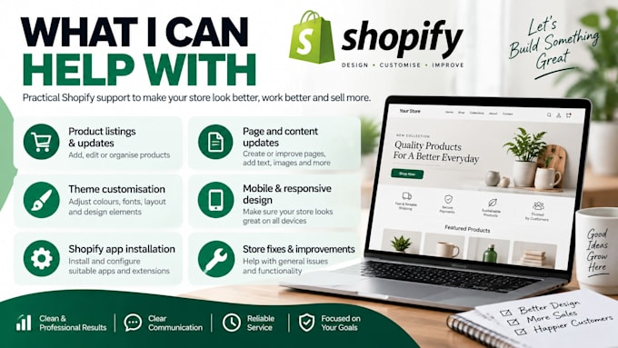 update and improve your shopify store