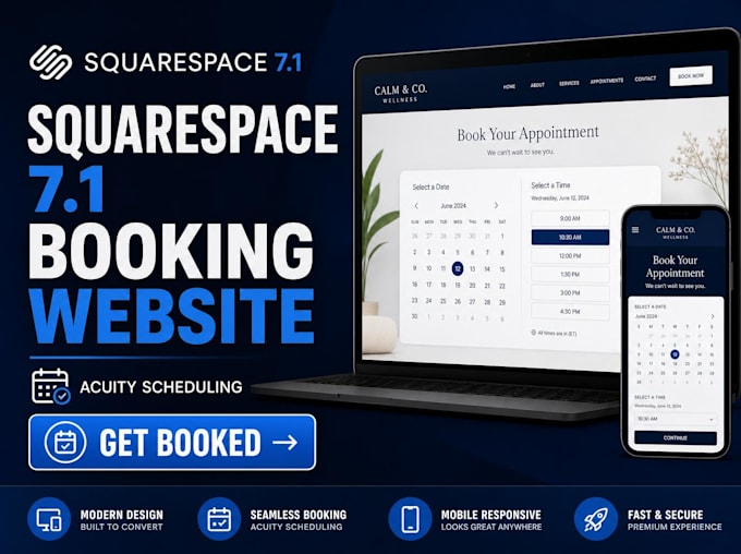 build squarespace 7 1 booking website with acuity scheduling