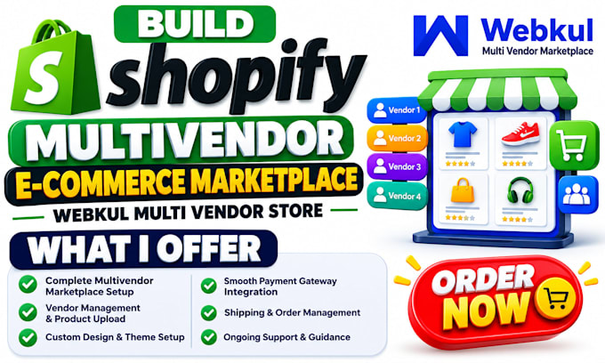 build shopify multivendor ecommerce marketplace webkul multi vendor store