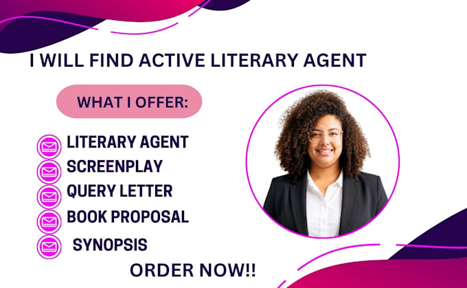 find literary agents, write query letter, synopsis and book proposal