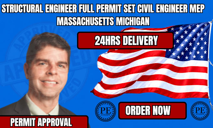 structural engineer full permit set civil engineer mep massachusetts michigan